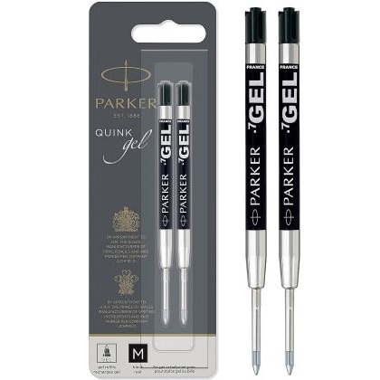 parker_refill_for_parker_retractable_gel_ink_roller_ball_pens_medium_conical_tip_black_ink_2_pack_parker_gel_refill