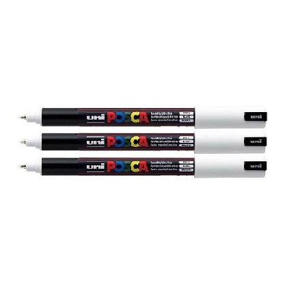 posca_authentic_marker_set_3_white_professional_grade_paint_markers_with_1mr_extra_fine_tip_uniposcapc1mrwhite